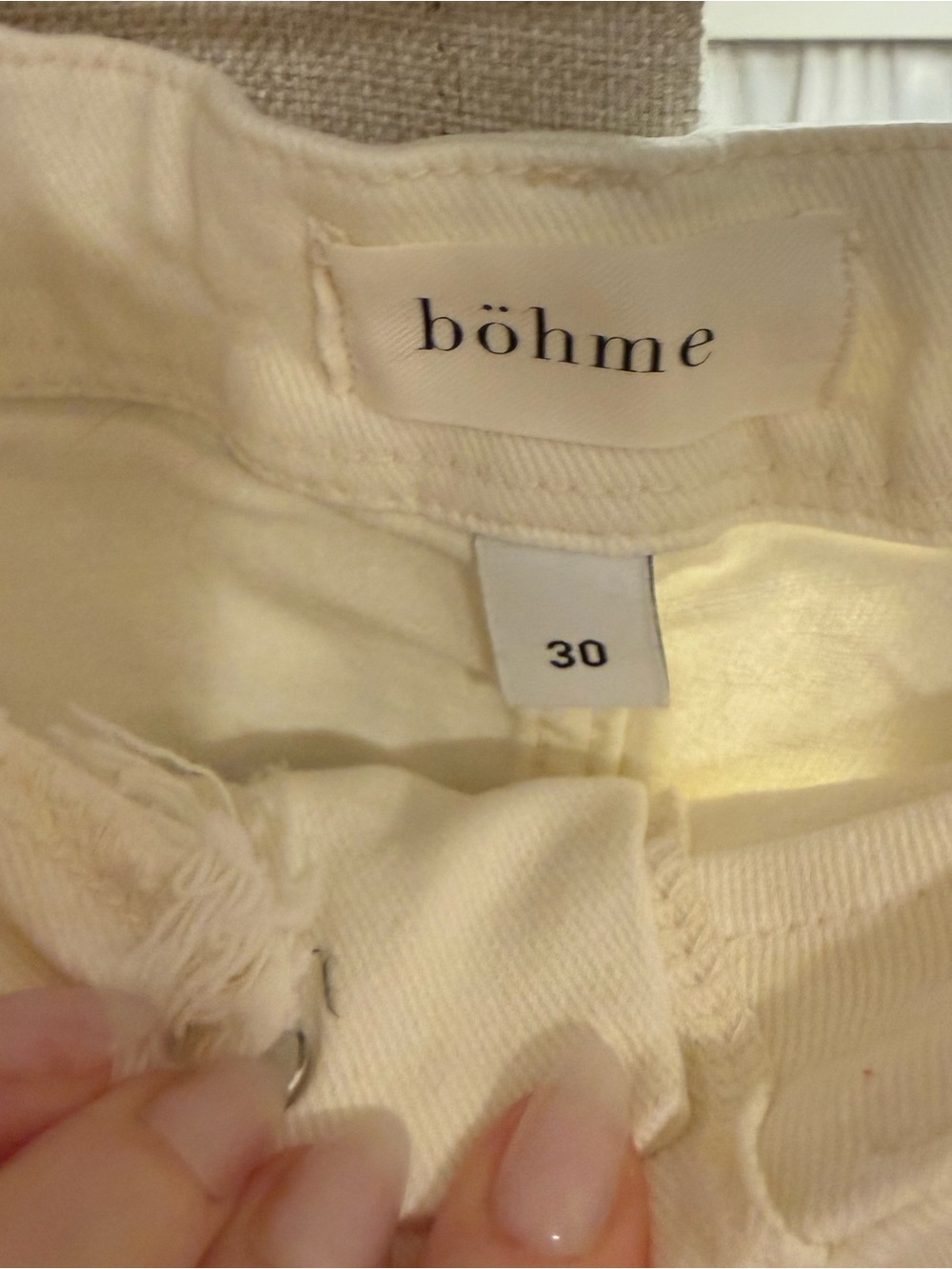 Bohme Amiri Stretch Cropped Sailor Jeans 30 - Picture 2 of 3